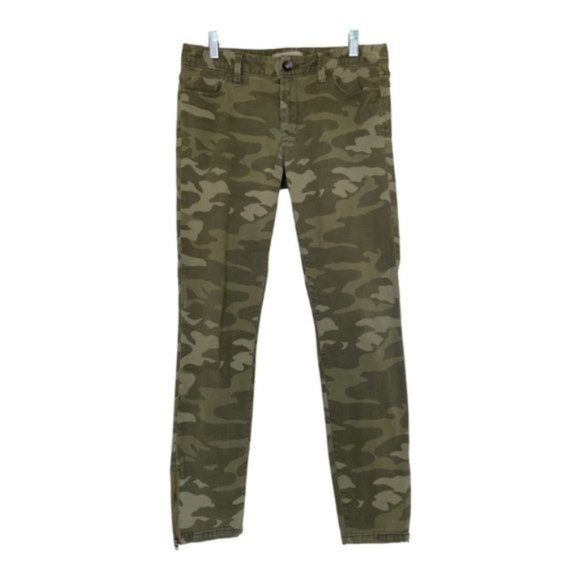 Banana Republic Heritage Camo Skinny Ankle Zip Jean Size 27 - Picture 8 of 9